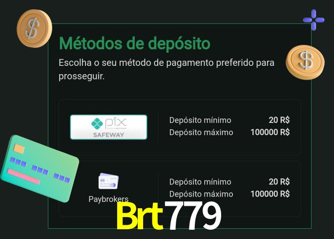 O cassino Brt779 oferece uma grande variedade de métodos de pagamento